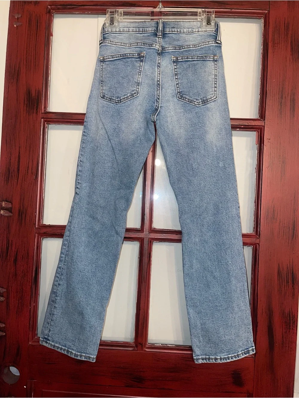 Old Navy Light Blue Kids Straight-Leg Jeans